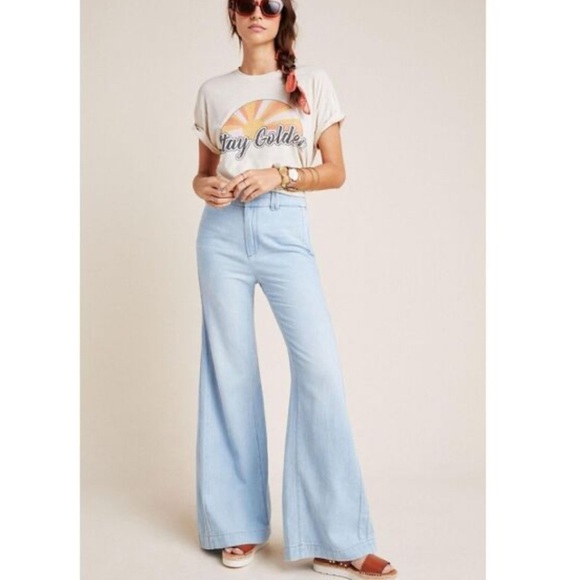 Anthropologie Pilcro High Rise Wide Leg Trouser Jeans - Picture 3 of 12